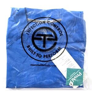 Essential Threads Pomfrey Scrub Top Women‎ Small Royal Blue